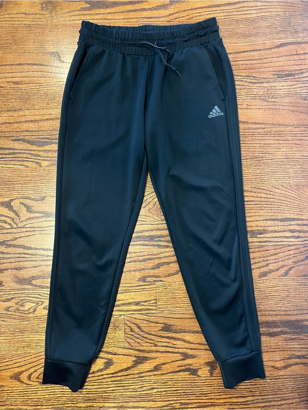 Adidas Black Logo Joggers size M